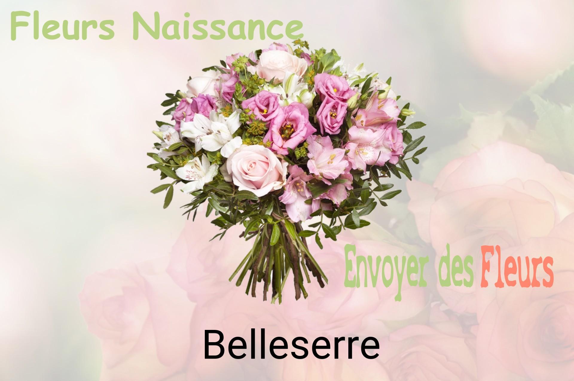 Bouquet de fleurs de naissance livré à Belleserre